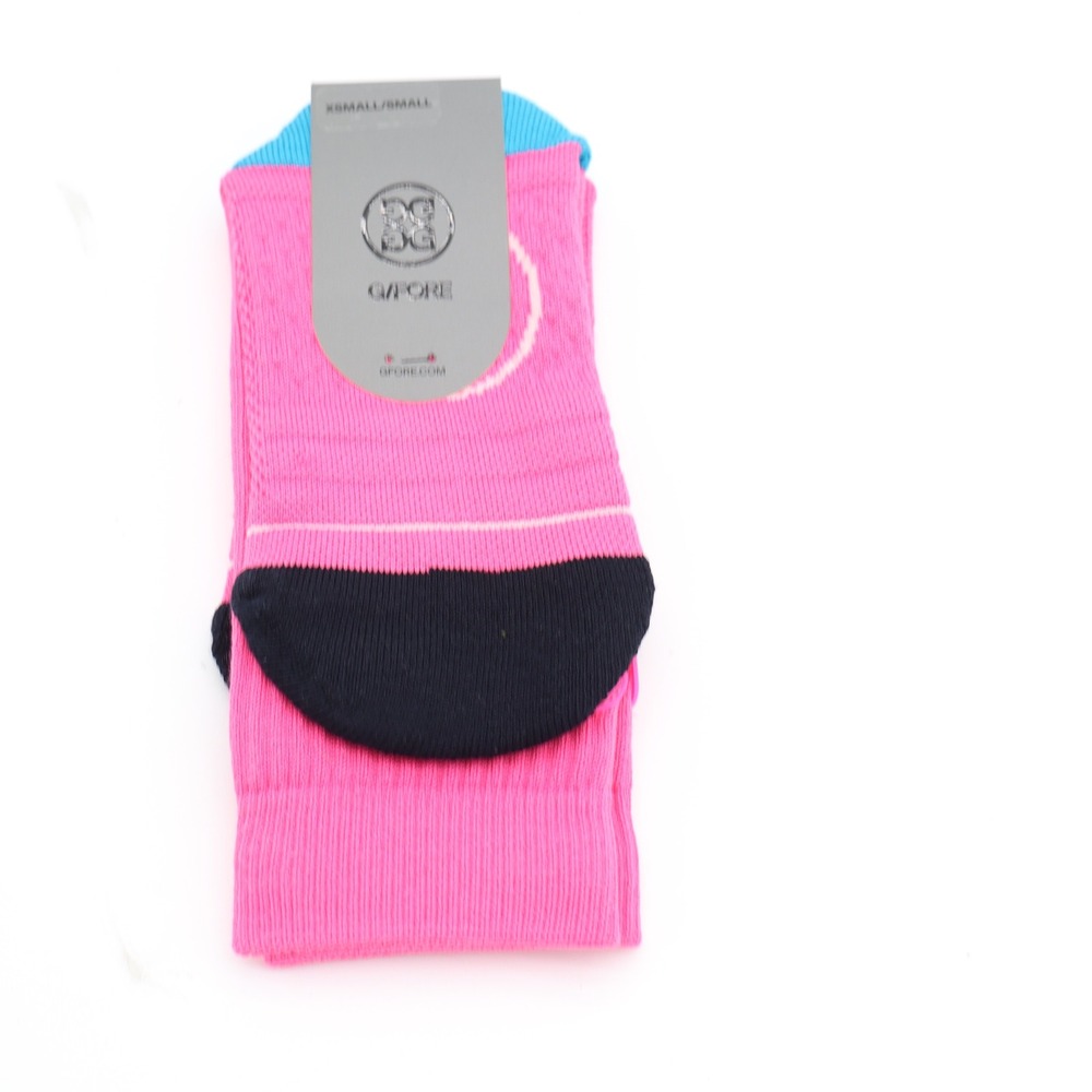 G/FORE Ladies Pray For Birdies Crew Socks Knockout Pink XS/S